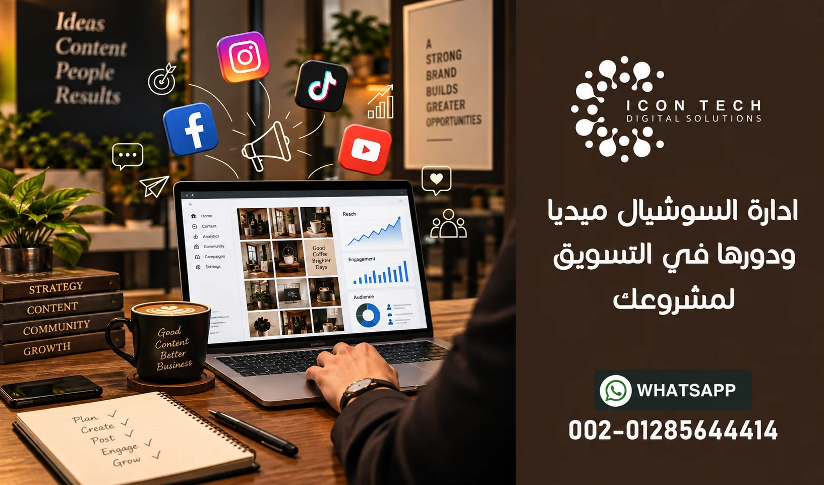 ادارة السوشيال ميديا ودورها في التسويق لمشروعك